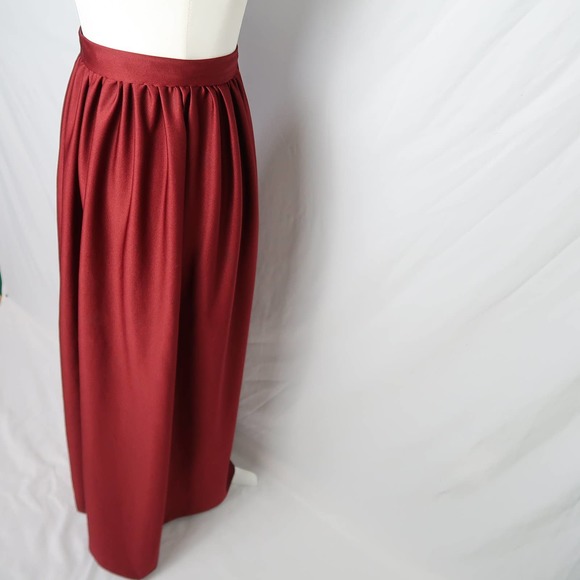 Vintage Red Maxi Skirt - Picture 3 of 4